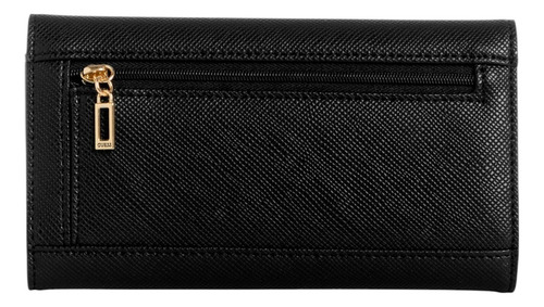 Cartera Guess Factory Eg954651-bla Acabado de los herrajes Níquel Color Negro Correa de hombro Negro Diseño de la tela Lisa