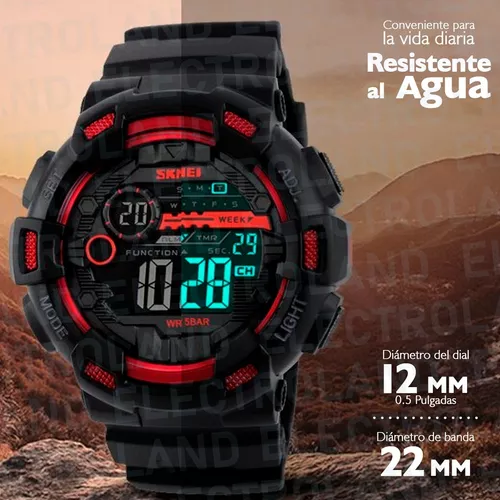 Reloj Skmei 1243 Sumergible Deportivo Digital Hombre New