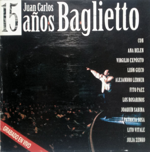 Cd Juan Carlos Baglietto (15 Años )