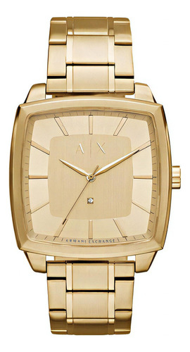 Reloj De Hombre Armani Exchange Ax1368 Dorado. Color de la correa Dorado Color del bisel Dorado Color del fondo Dorado