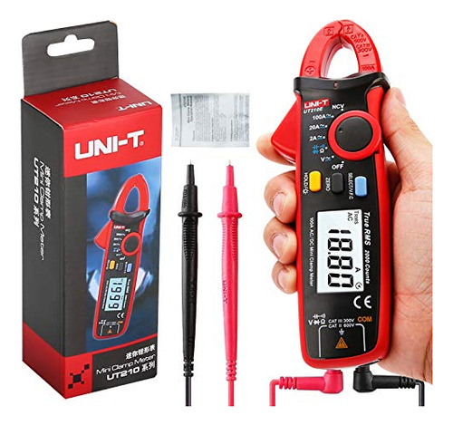 Ut210e Mini Digital Clamp Meter Handheld Rms Ac/dc Resi...