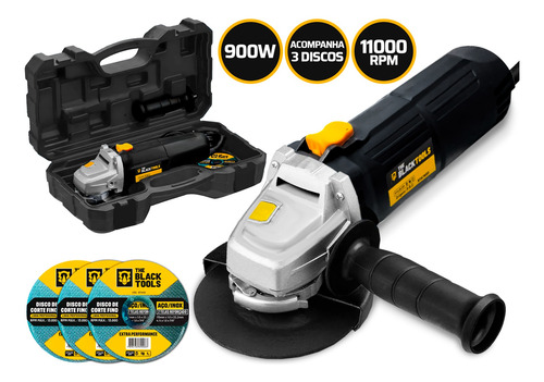 Esmerilhadeira Profissional Angular 750w 110v Com 3 Discos