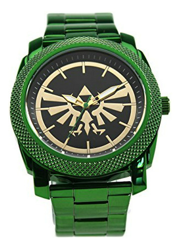 La Leyenda De Zelda Reloj De Acero Inoxidable De Los Hombres