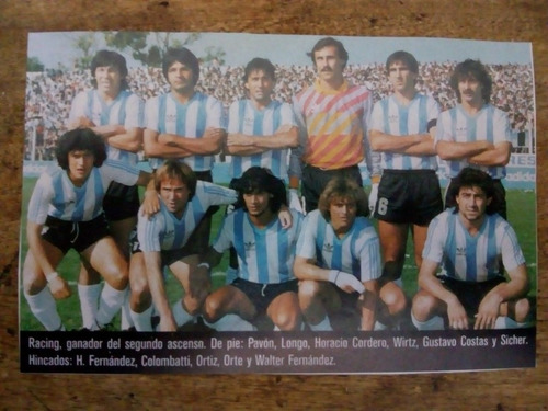 Recorte Racing Ganador Del Segundo Ascenso