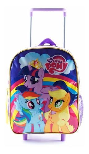 Mochila Carro My Little Pony Jardin Lic Original Armonyshop