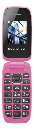 Multilaser Flip Up Dual SIM 32 MB rosa 32 MB RAM