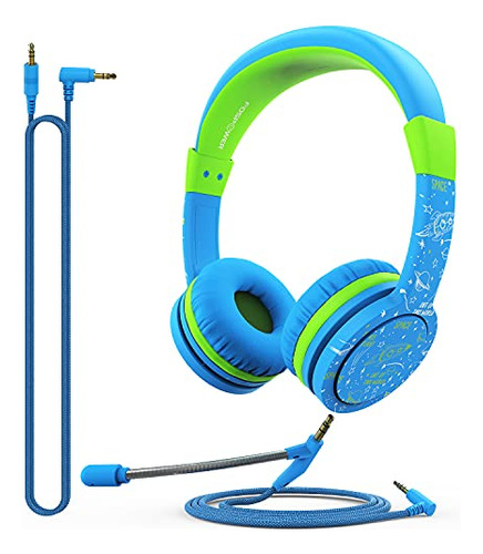 Auriculares Infantiles Fospower Con Micrófono & Cables