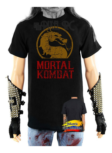 Camiseta Mortal Kombat Juego Tipo Retro Pixel Rc