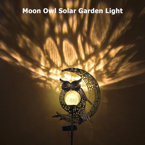 Luces Solares De Búho Para Jardín Al Aire Libre, Impermeable