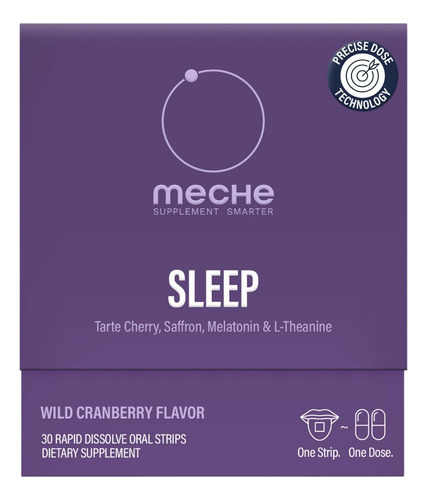 Meche Tira Para Dormir, 5 Mg De Melatonina, Cereza Acida, Az