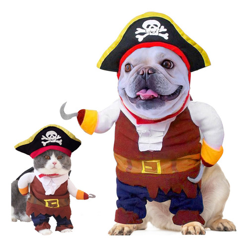 Disfraz De Piratas Del Caribe Para Perro, Novedoso Disfraz D