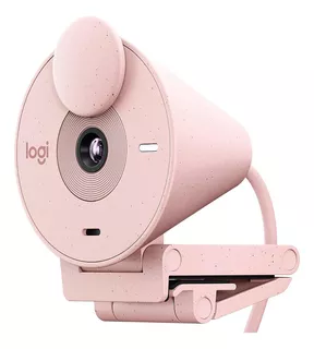 Webcam Logitech Brio 300 Full Hd 10809 Usb-c Rosa Microf.