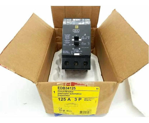 Interruptor Termomagnetico Square D Edb34125 3p 125a