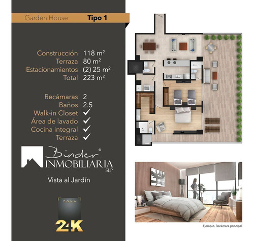 Zona 24k:  Preventa Departamento  Tipo 1 Garden House