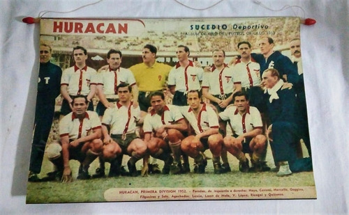 Banner Club Atletico Huracan Formacion 1952 | MercadoLibre