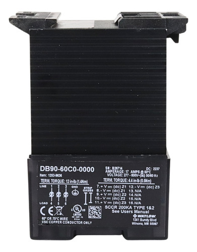 Watlow Db20-60c0-0000 Controlador De Potencia Scr