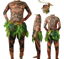 Comprar Camiseta\u002Fpantalón Moana Maui Tattoo Halloween Para Adultos