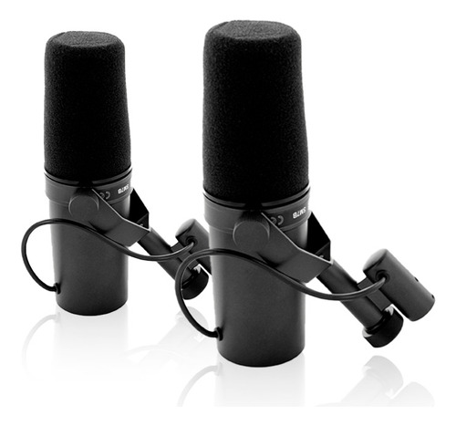 Kit De 2 Micrófonos Shure Sm7b Para Radio Y Podcast