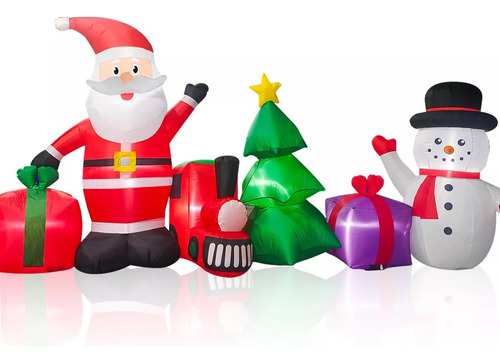 Inflable De Navidad Santa Claus Inflable Navideño Decoracion