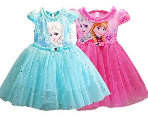 Vestido De Princesa Elsa De Frozen Para Niñas, Disfraz De Reina De La Nieve, Fiesta De Boda, Baile Formal, 1-5 Años Vestido De Princesa Elsa De Frozen Para Niñas, Disfraz De Reina De La Nieve, Fiesta De Boda, Baile Formal, 1-5 Años
