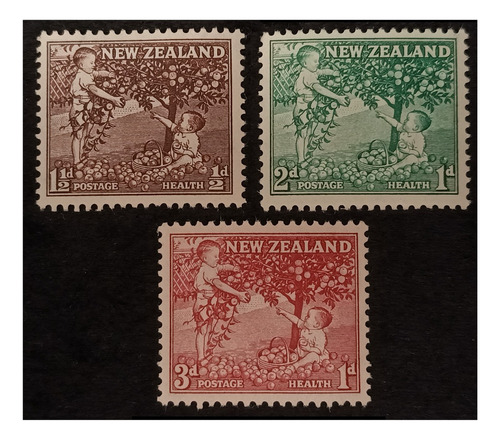 Nueva Zelandia Pro Infancia Niños Y Frutal 1956 Nv. Mint 356