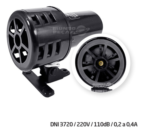 Sirene Rotativa Mecânica De 117db 220v - Dni 3720