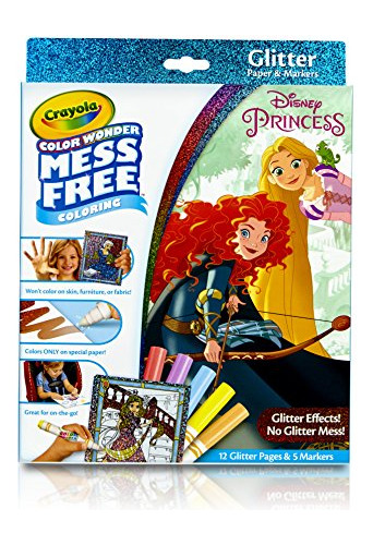 Crayola 75-2445 Color Wonder Disney Princess Glitter Juego D