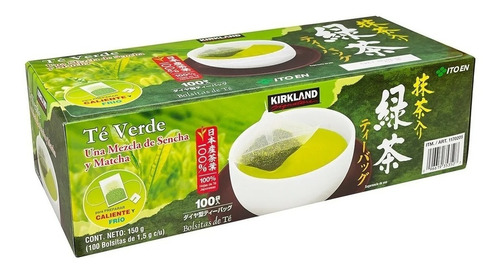 Té Verde Japonés 150g C/u 100 Bolsas Kirkland Signature 