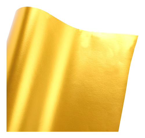 Vinyl Wrappin Amarillo Cromo Mate Satinado Ice 1m X 1.52m