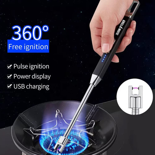 Encendedor De Parrilla Usb Recargable A Prueba De Viento