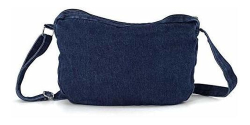 Denim Indigo Hobo Cross Body Bag Bolso De Hombro Para Mujer