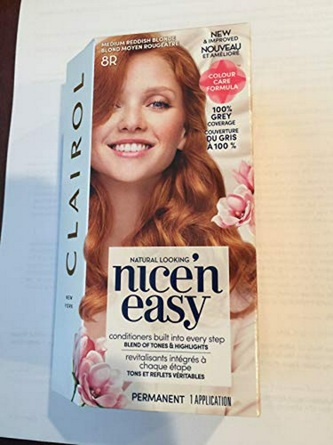 Clairol Nice'n Fácil 8r Medio Rojizo Rubio Color De Pelo Per