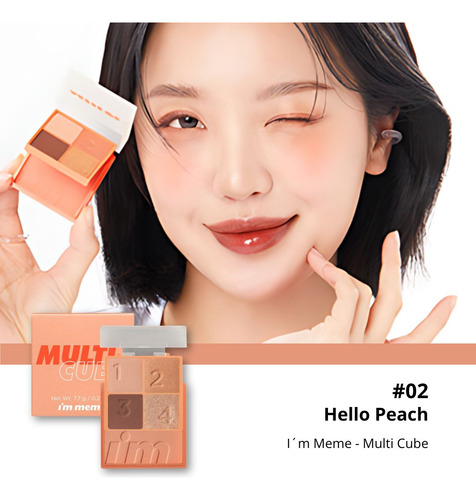 Sombra De Ojos + Rubor/ Multi Cube Paleta Maquillaje Coreano