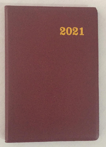 Imagen 1 de 1 de Agenda 2021 Borra De Vino Tamaño Bolsillo