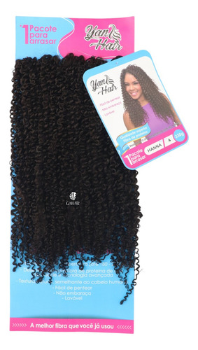 Cabelo Cacheado P/crochet Braids Fibra De Proteina330g+brind Cor Castanho Médio Cor 4