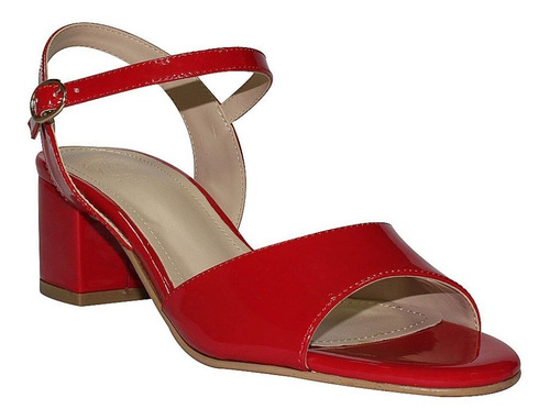 Sandalias Tacon Vestir Leon Mujer Charol 3202