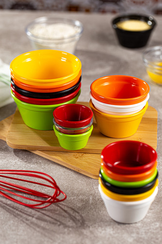 Kit 24x Ramekin Pote Molho 90ml Preto Foods Resistente Liso