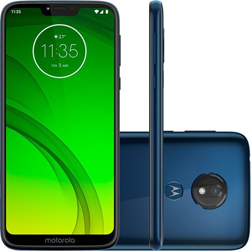 Motorola Moto G7 Power 64gb - Azul Navy - Produto Usado!