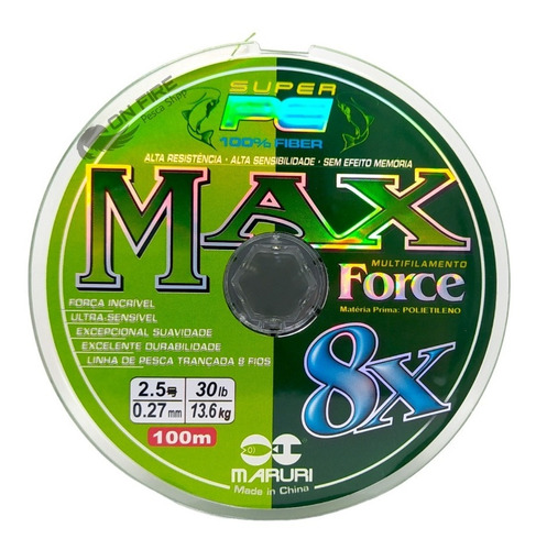 Multifilamento Maruri Super Max X8 Force 39lb