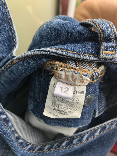Jardinero Jean Azul Le Utthe Azul Oscuro Jean 12 (Usado)