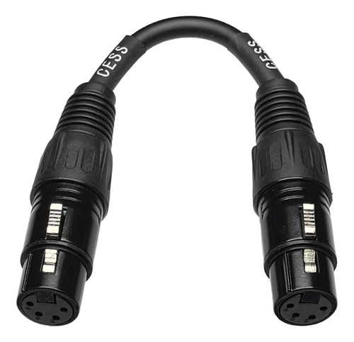 Cable Cambio Genero 4 Pine Xlr Hembra Acoplamiento Audio 4 