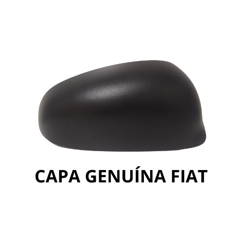 Par Capa Retrovisor Fiat Palio Attractive Preto Fosco 2016