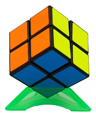 Magic Cube Cubo Rubik 2x2 Con Base Profesional Lubricado