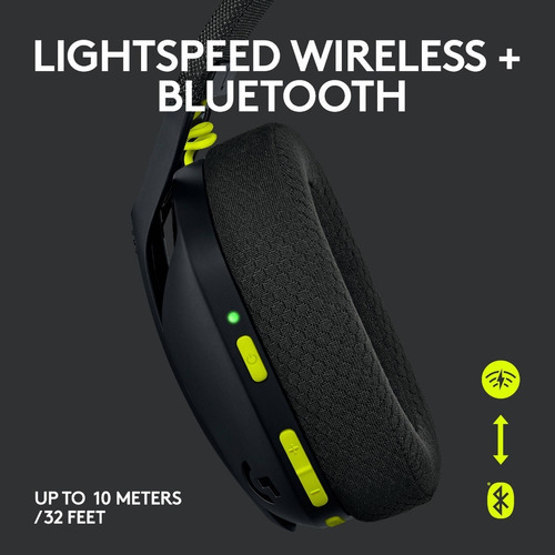 Imagen 3 de 10 de Auricular Gamer Inalámbrico Logitech G435 Lightspeed Negro