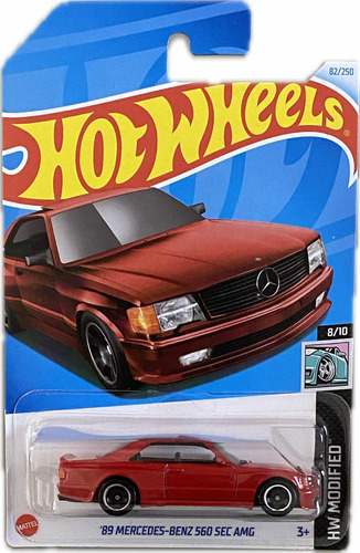 Hot Wheels 89 Mercedes-benz 560 Sec Amg Rojo 8/10 | 2024