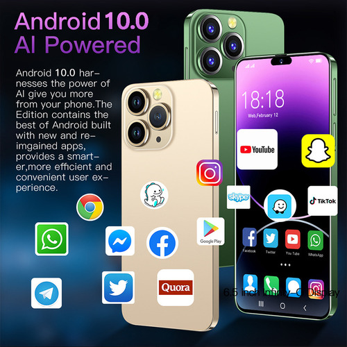 Celular Android I15 Pro Max Teléfonos Inteligentes De 6.5 Pu