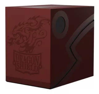 Double Shell Blood Red Vermelho Deck Box Dragon Shield