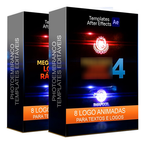 Projeto Editável After Effects Pack Logo 4 Quick Animadas