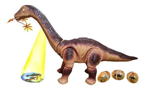 Dinosaurio Juguete Pone Huevos, Camina, Sonido, Luz, 50 Cm