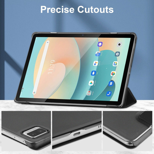 Jidihu Funda De Piel De 3 Pliegues For Blackview Tab 12/12